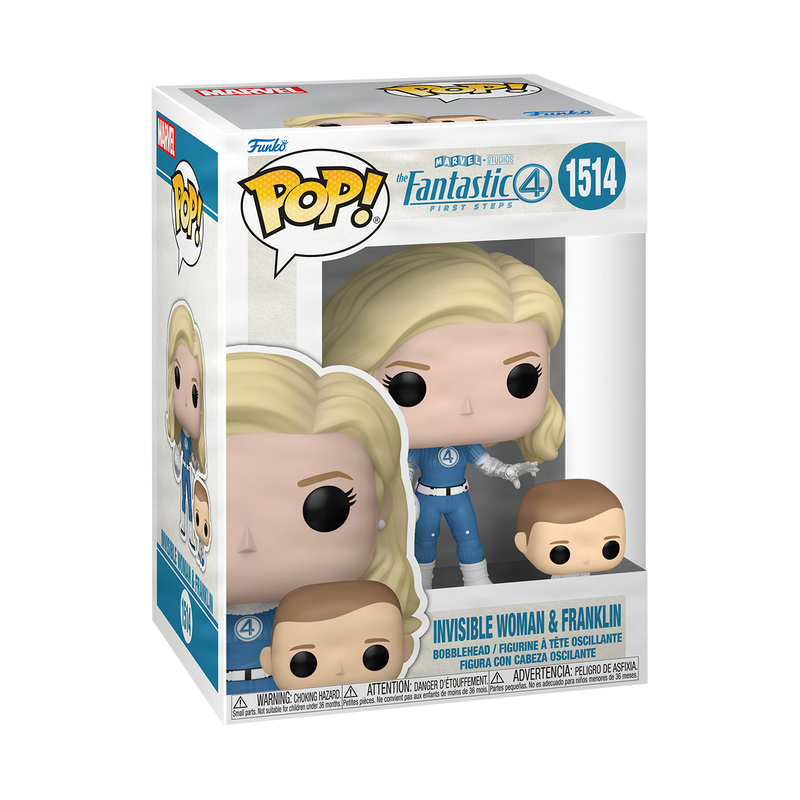 Funko Pop! Fantastic Four First Steps - Invisible Woman with Franklin Vinyl Figure