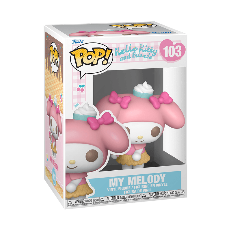 Funko Pop! Hello Kitty and Friends - My Melody with Ice Cream Cone Vinyl Figure,Vinyl Figure,OCARE NZ