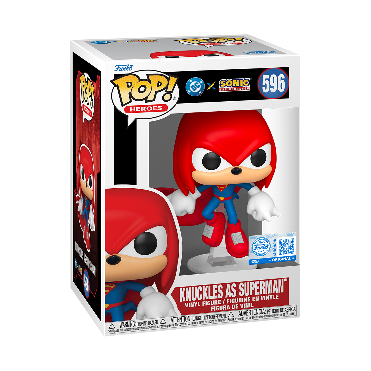 Funko Pop! Justice League X Sonic the Hedgehog - Knuckles as Superman Vinyl Figure