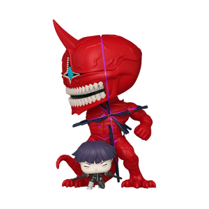 Funko Pop! Kaiju No.8 - Hoshina & Kaiju No.10 Vinyl Figure featuring Hoshina and Kaiju No.10 in a battle pose.