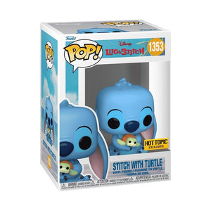 Funko Pop! Lilo & Stitch - Stitch with Turtle Vinyl Figure, OCARE NZ