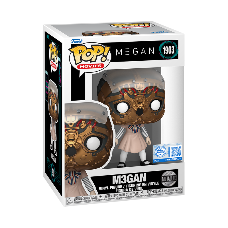 Funko Pop! M3GAN Robot Face Exposed Metallic Vinyl Figure