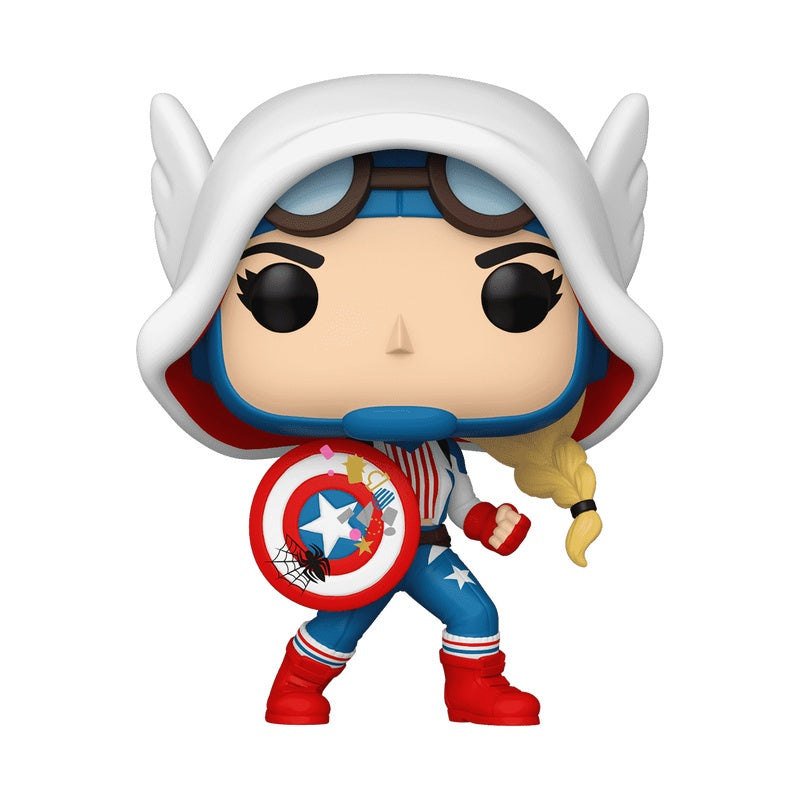 Funko Pop! Marvel: Gwen Verse - Cap-Gwen Vinyl Figure