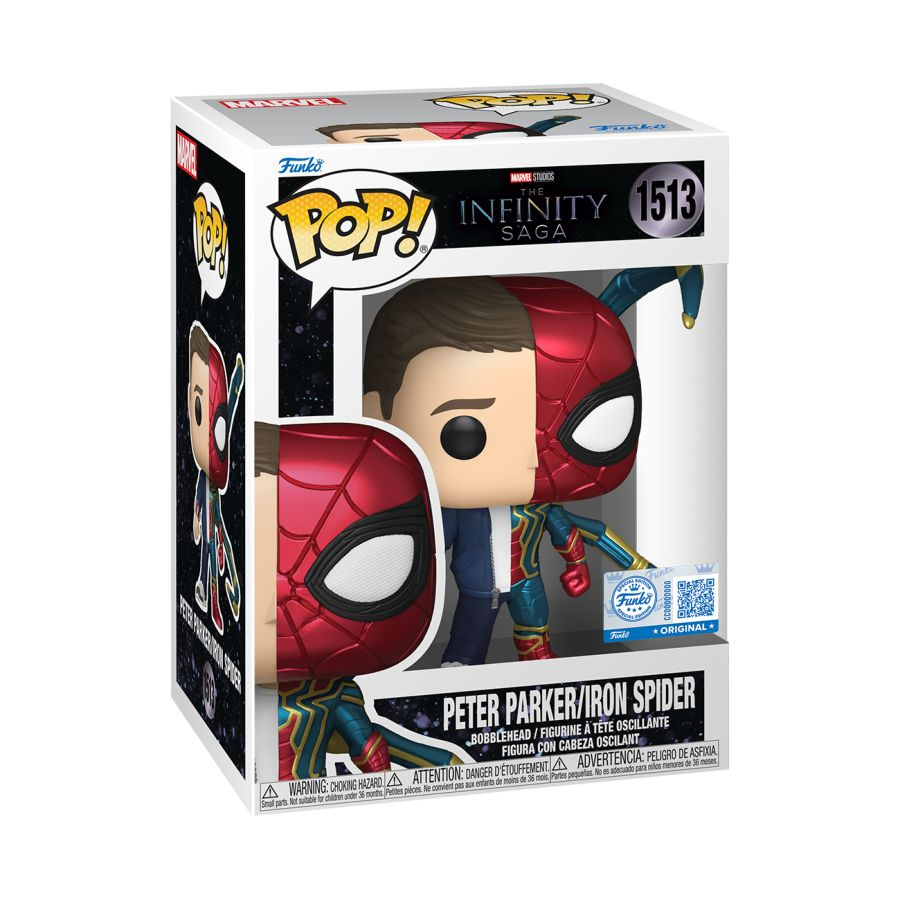 Funko Pop! Marvel: Infinity Saga - Spider-Man/Peter Parker Split Vinyl Figure