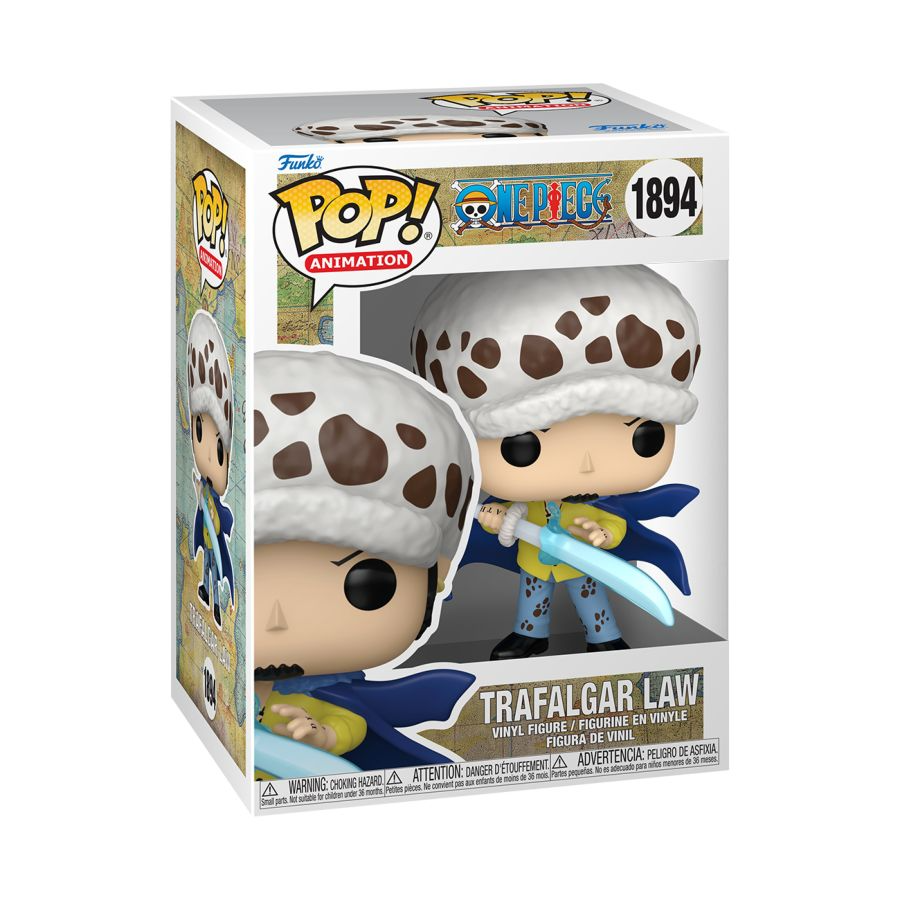 Funko Pop! One Piece - Trafalgar Law with Blue Anesthesia Vinyl Figure