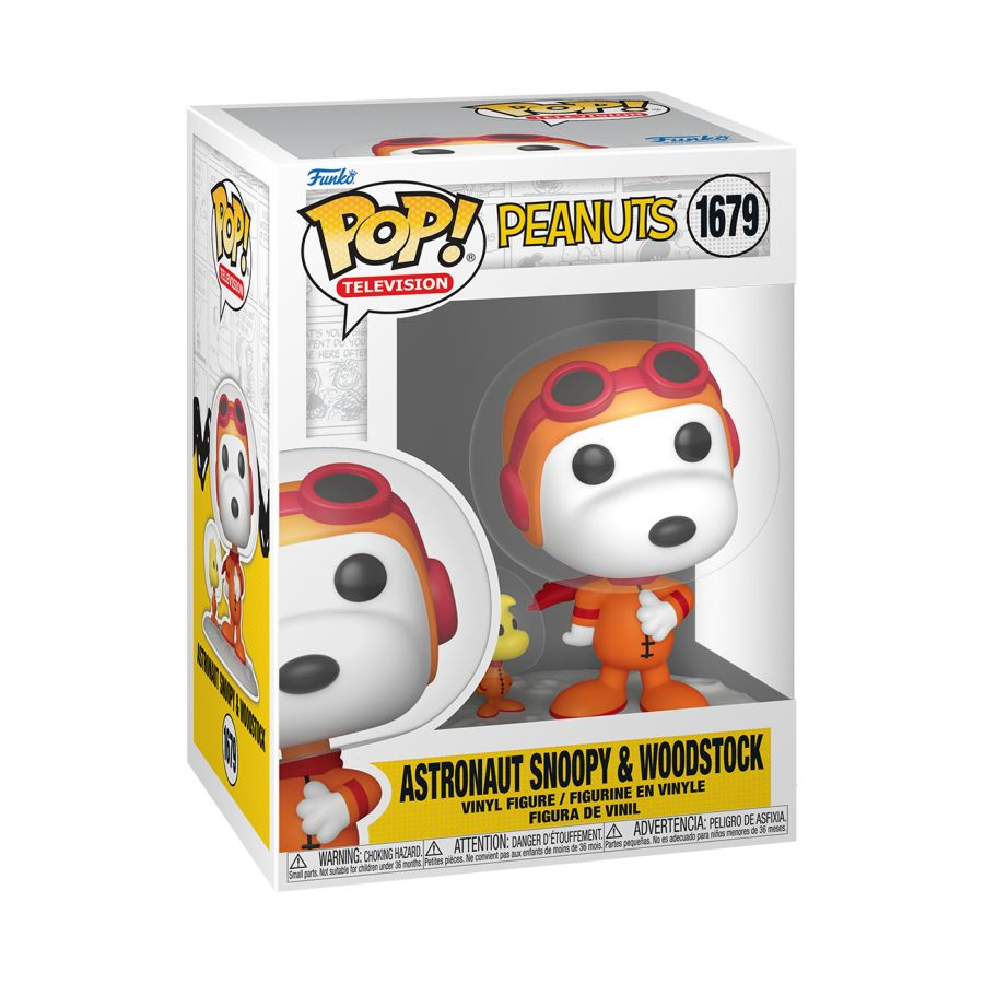 Funko Pop! Peanuts - Astronaut Snoopy with Woodstock Vinyl Figure