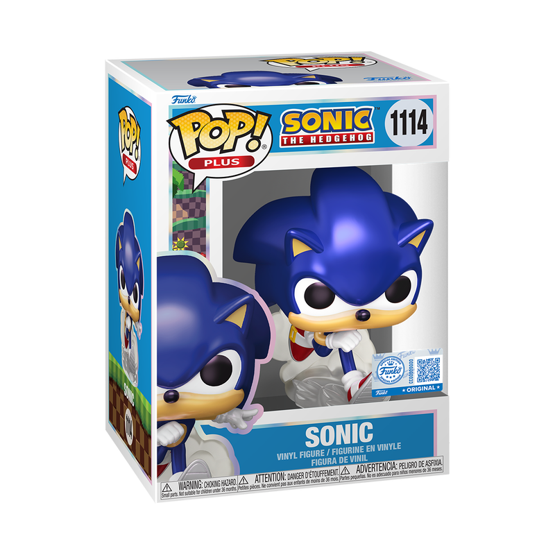 Funko Pop! Plus Sonic - Sonic (Pearlescent) Vinyl Figure