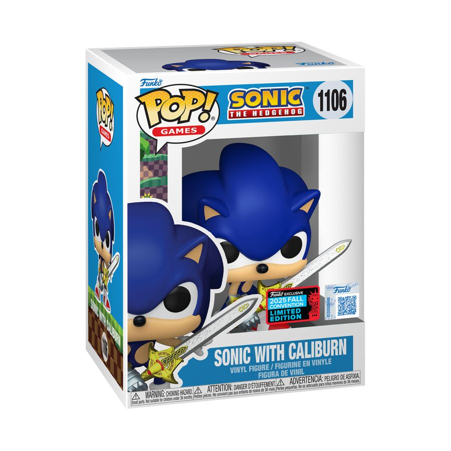 Funko Pop! Sonic - Sonic with Caliburn NYCC Vinyl Figure