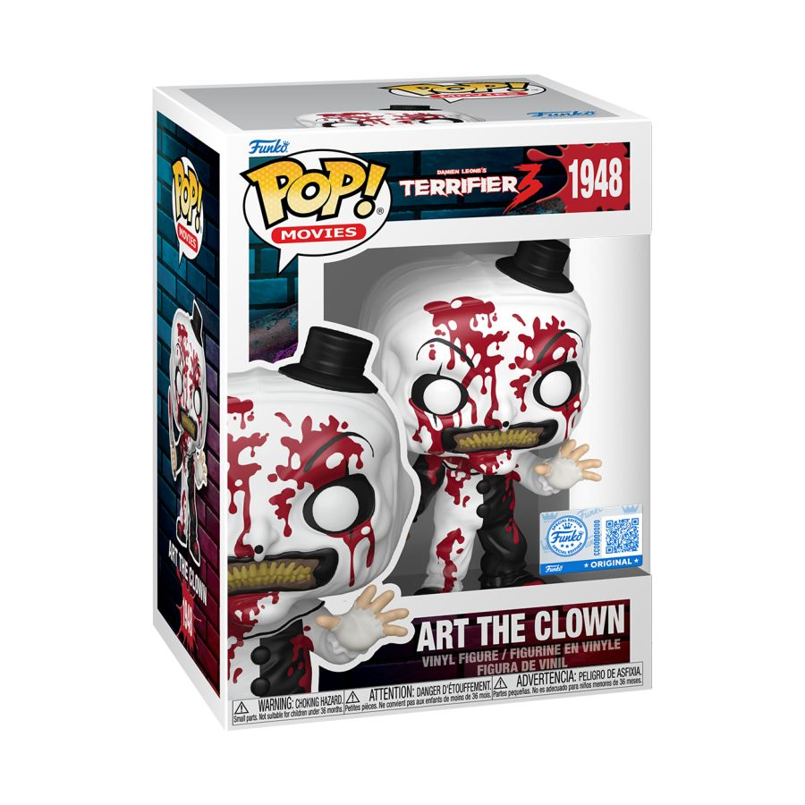 Funko Pop! Terrifier - Art the Clown Bloody Vinyl Figure