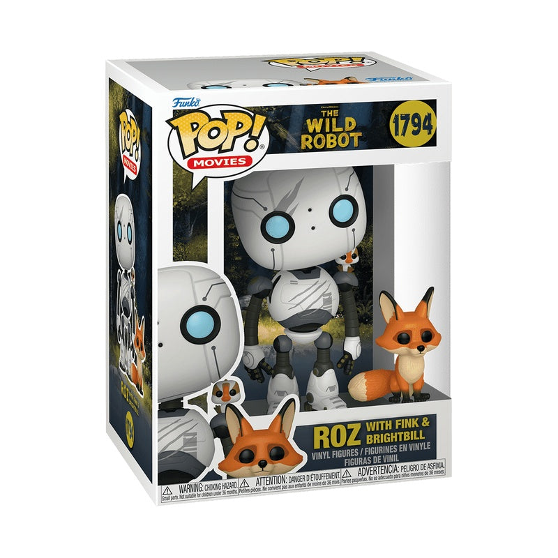 Funko Pop! The Wild Robot - Roz with Brightbill & Fink Vinyl Figure