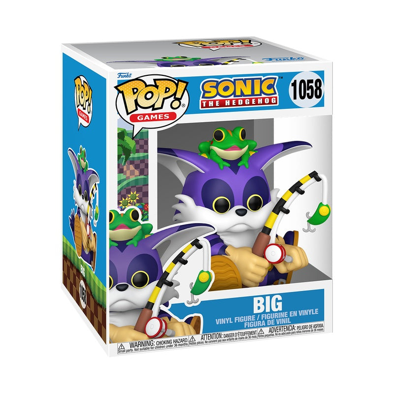Funko Pop! Super Sonic - Big the Cat with Froggy Vinyl Figure, OCARE NZ