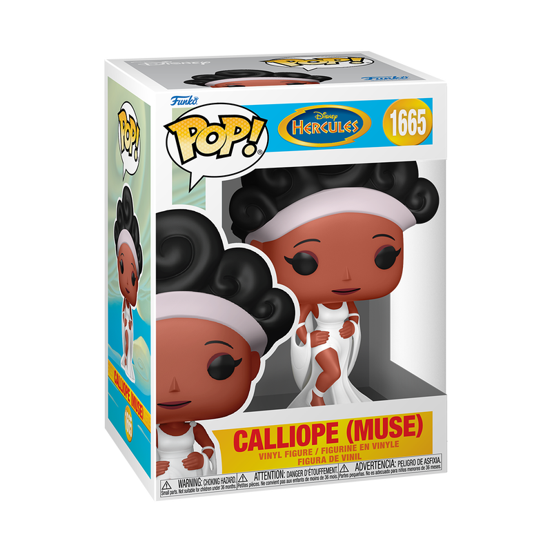 Funko Pop! Hercules (1997) - Calliope Vinyl Figure in box showcasing the Muse from Disney’s Hercules.