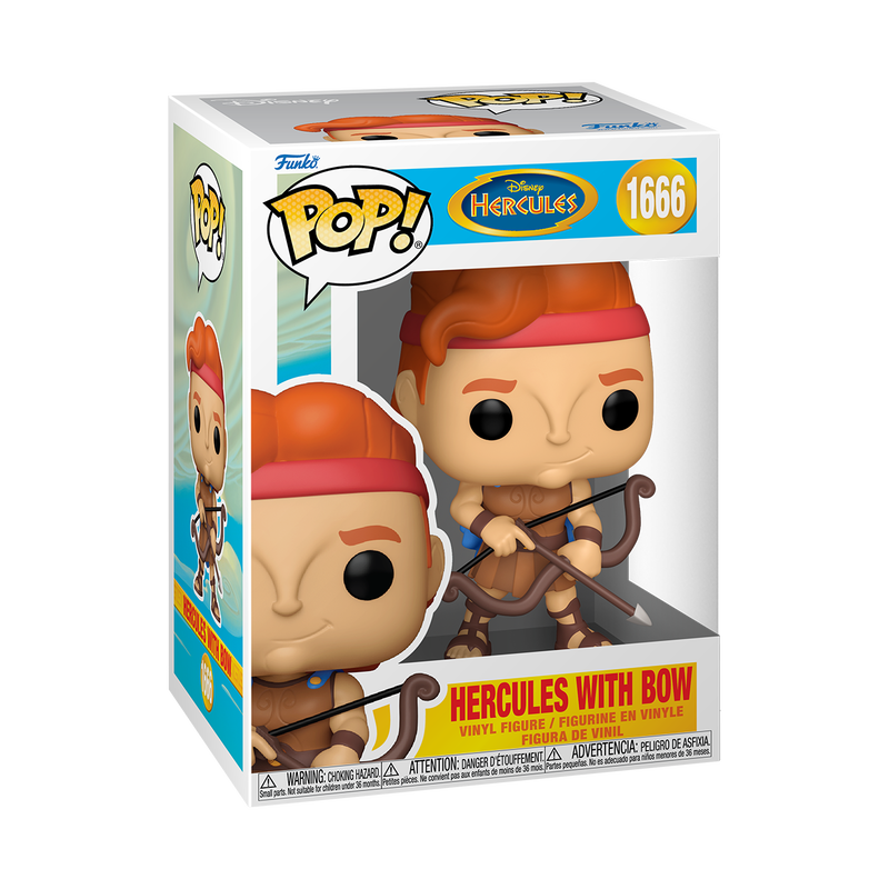 Funko Pop! Hercules (1997) - Hercules with Bow Vinyl Figure in box, ready for display in your collection.