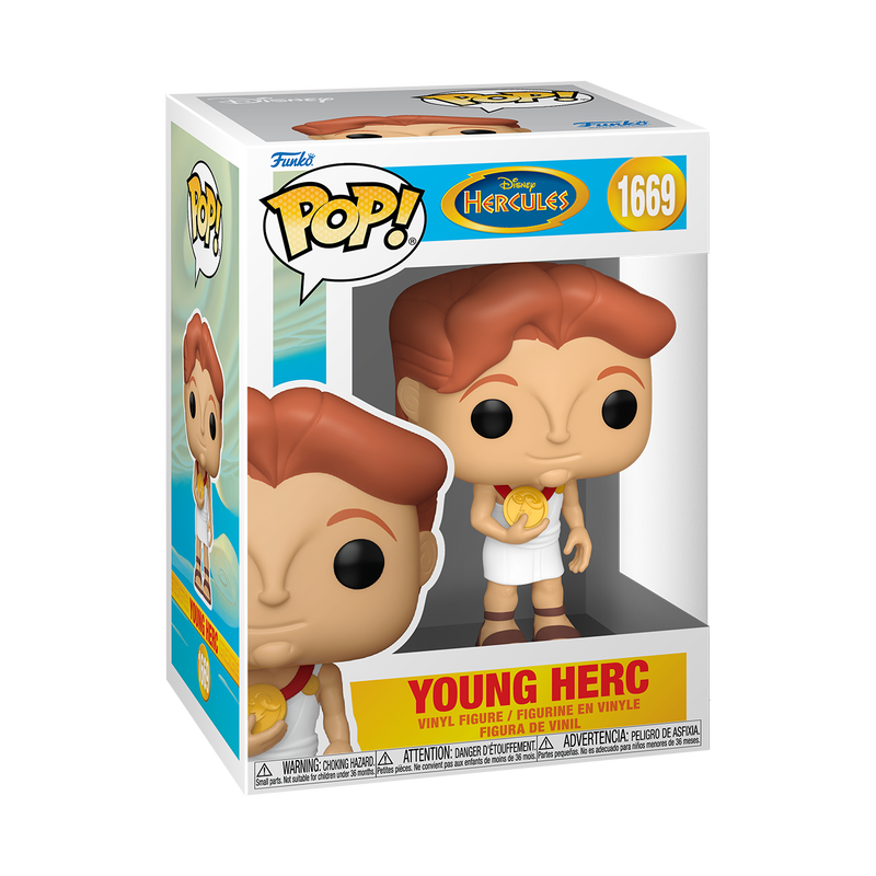 Funko Pop! Hercules (1997) - Young Hercules Vinyl Figure in box capturing Disney's young hero character.