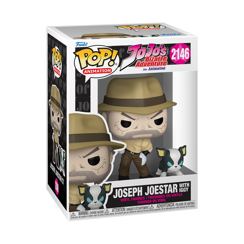 Funko Pop! Jojo's Bizarre Adventure - Joseph with Iggy Vinyl Figure