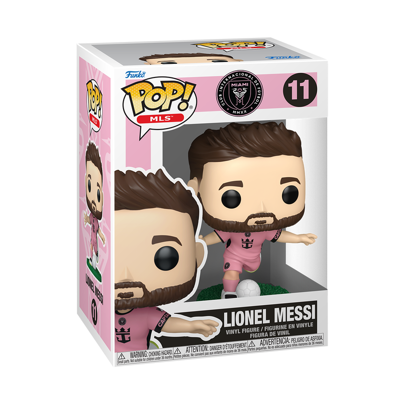 Funko Pop! MLS: Inter Miami - Lionel Messi (Pink Kit) Vinyl Figure