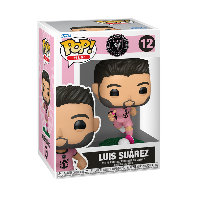Funko Pop! MLS: Inter Miami - Luis Suarez (Pink Kit) Vinyl Figure