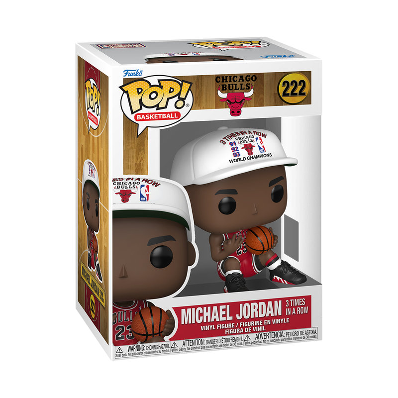 Funko Pop! NBA: Bulls - Michael Jordan (3 in a Row) Vinyl Figure