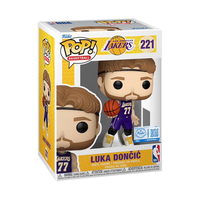 Funko Pop! NBA: Lakers - Luka Doncic (Purple Jersey) Vinyl Figure