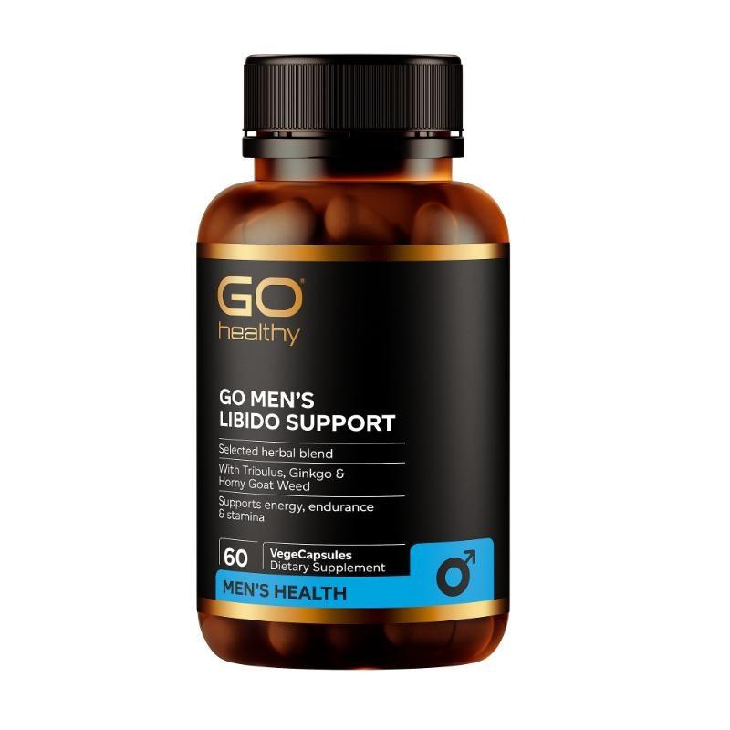 GO Healthy GO Men's Libido Support 60 VegeCapsules,Mixed Herbs,OCARE NZ
