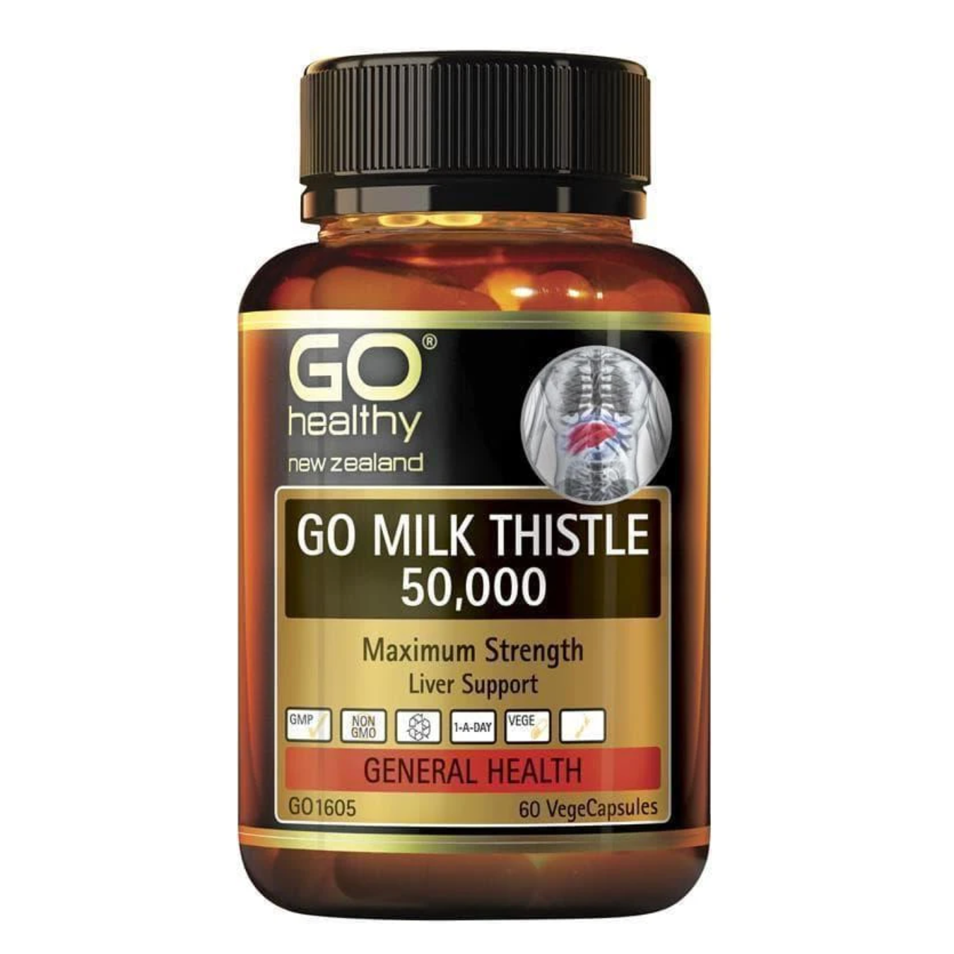 EXP: 08/2026 GO Healthy Go Milk Thistle 50000mg