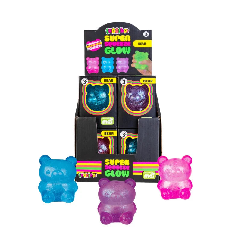 Smoosho's Super Squeeze Glow in the Dark Bear