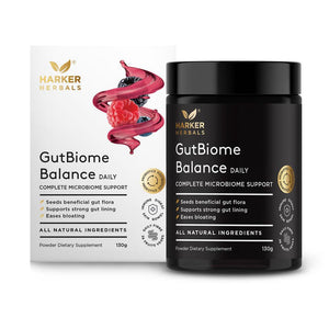 Harker Herbals GutBiome Balance 130g, OCARE NZ