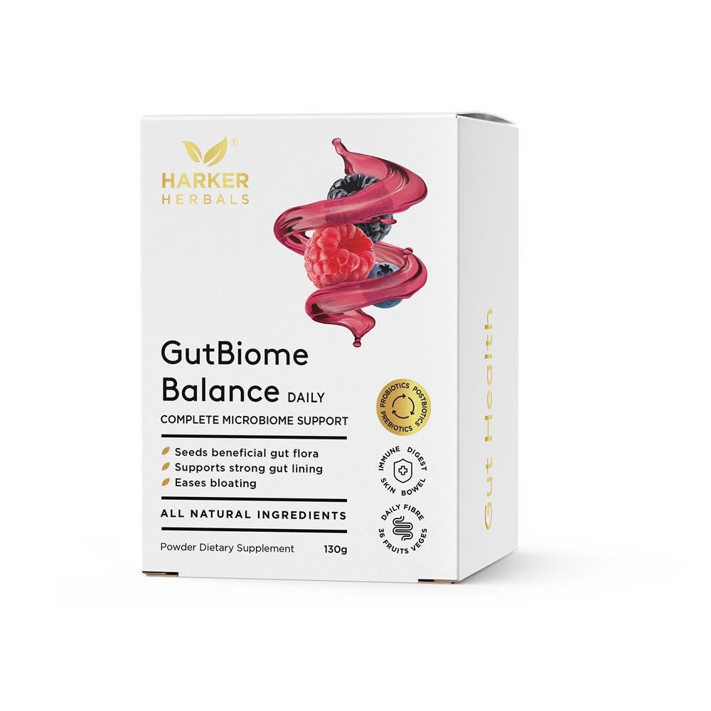 Harker Herbals GutBiome Balance 130g, OCARE NZ