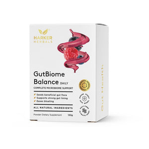 Harker Herbals GutBiome Balance 130g, OCARE NZ