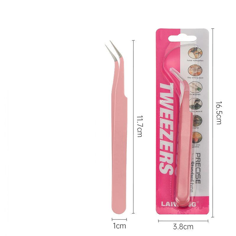 Laiwang Multi-Purpose Tweezer Candy Colour Series Curved Tip