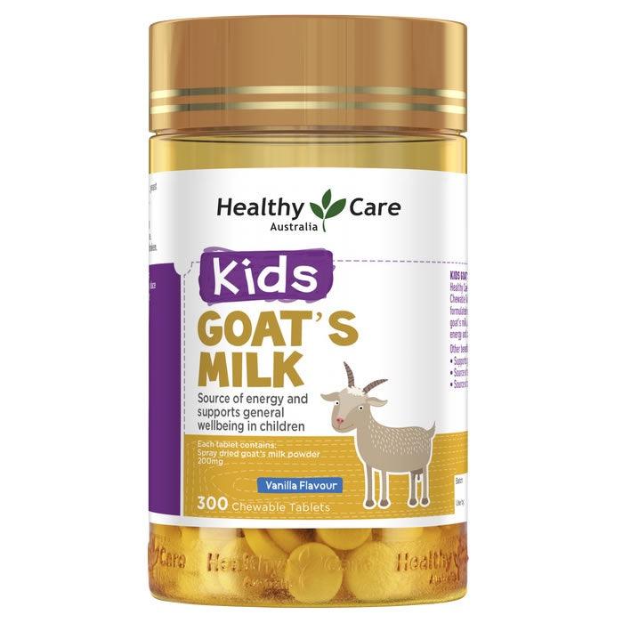Healthy Care Kids Goat Milk Vanilla Flavour 300 Tablets, General