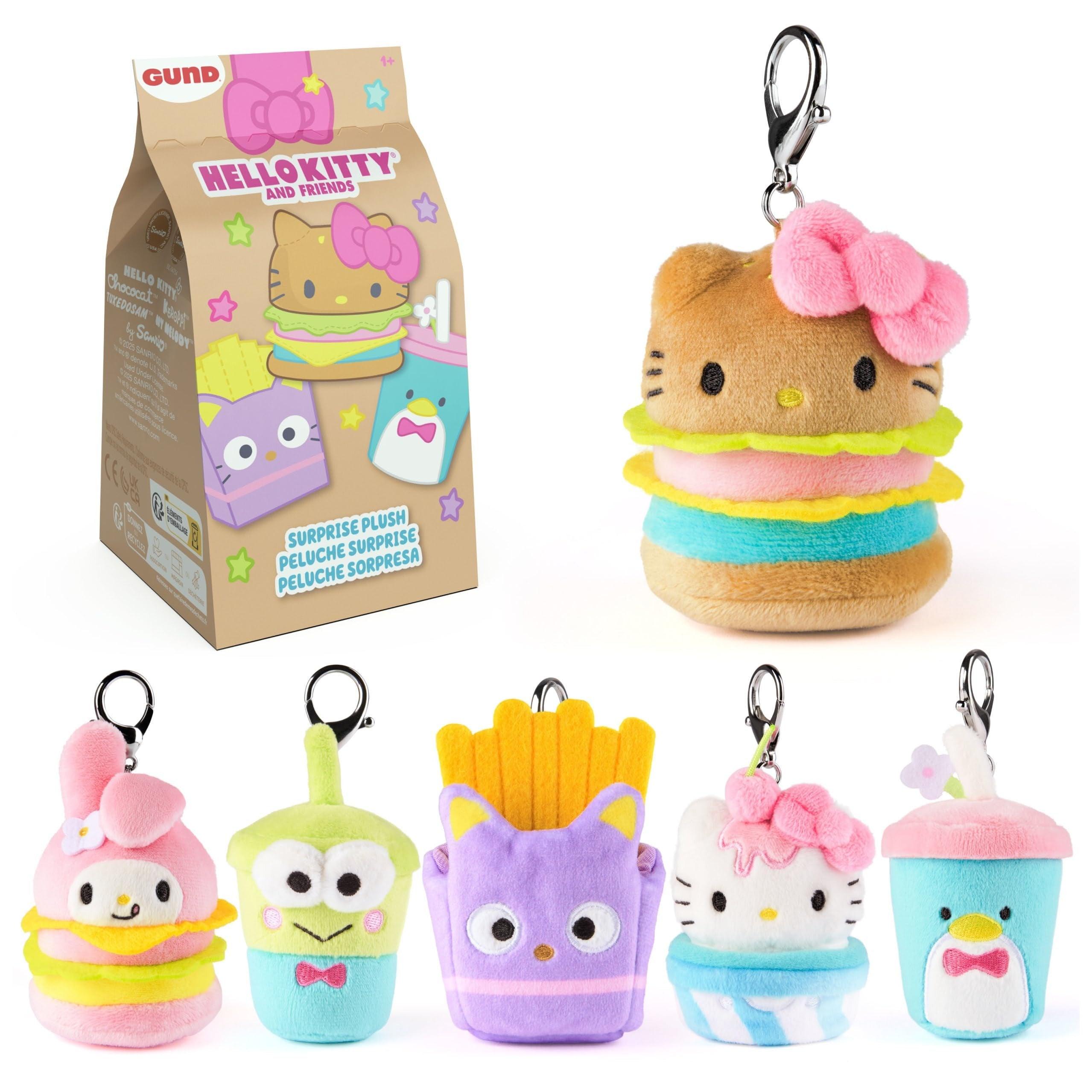 Hello Kitty And Friends Blind Box Surprise Fast Food Plush,Keyrings,