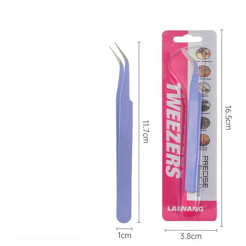 Laiwang Multi-Purpose Tweezer Candy Colour Series Curved Tip