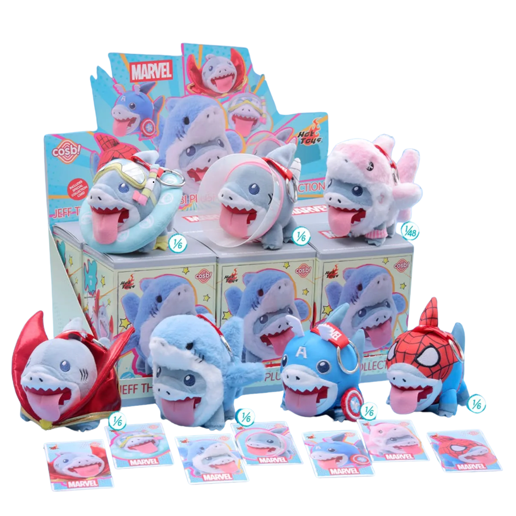 Hot Toys Marvel - Jeff the Land Shark Cosbi Plush Keychain Blind Box