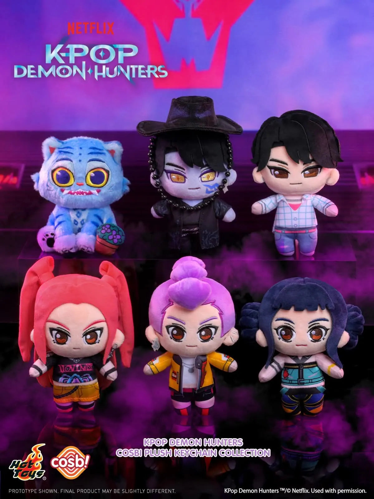 Hot Toys K-Pop Demon Hunters Cosbi Plush Keychain Blind Box