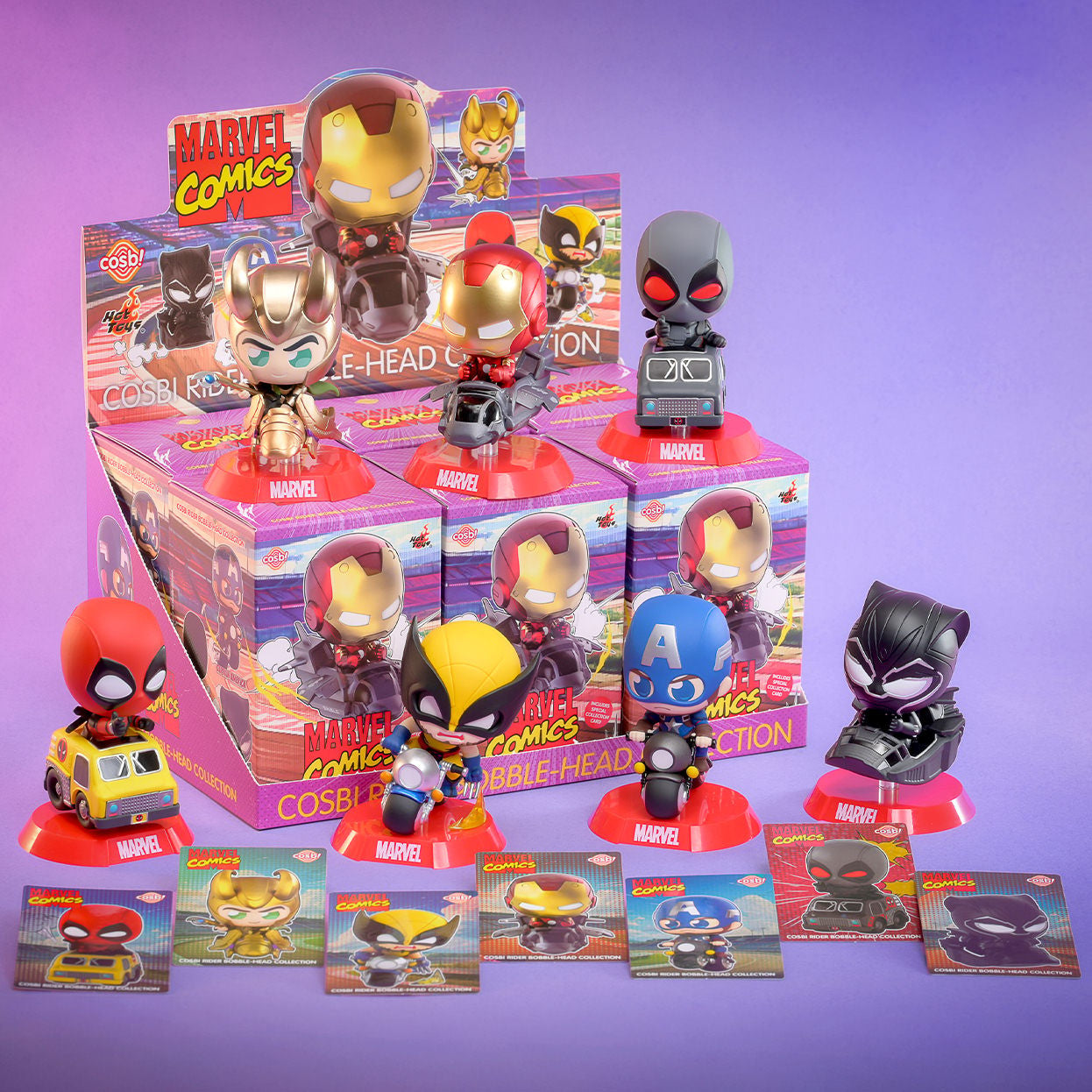 Hot Toys Marvel Comics Cosbi Rider Bobble-Head Blind Box