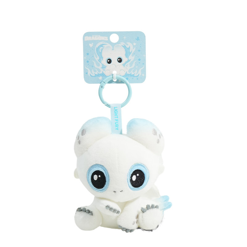 How to Train Your Dragon Light Fury Plush Keychain