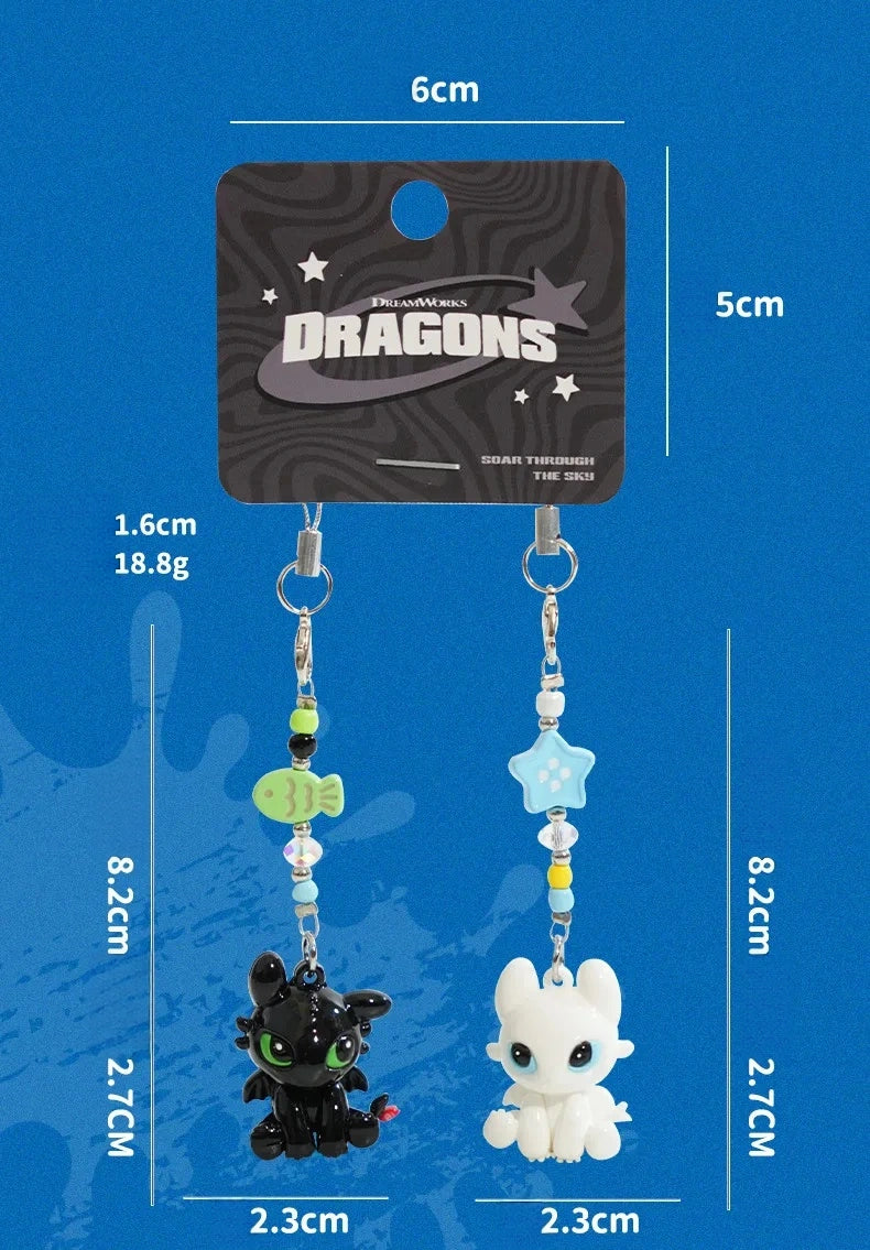 How to Train Your Dragon Toothless Couple Figurine Keychain