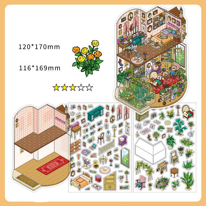 Infeel.Me 2.5D Deco Scene Sticker My Little House Series #11