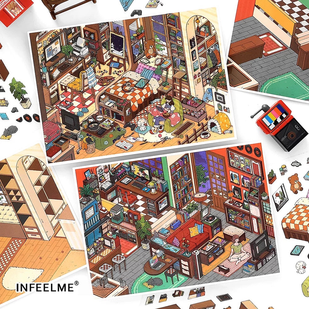 Infeel.Me 2.5D Deco Scene Sticker My Little House Series #15