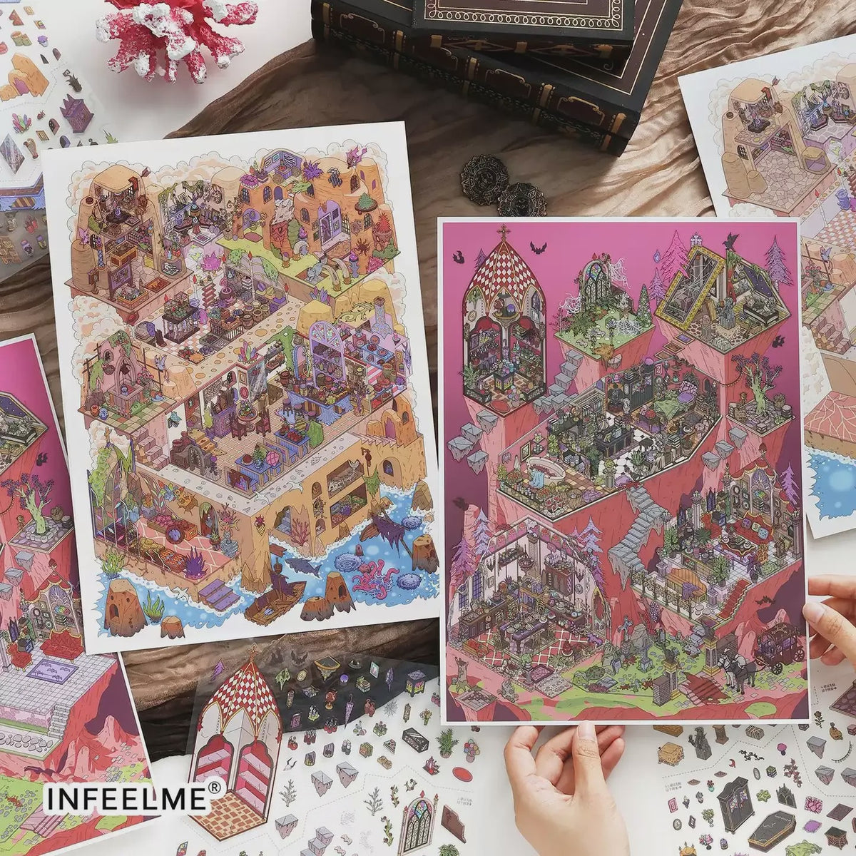 Infeel.Me 2.5D Deco Scene Sticker My Little House Series #39