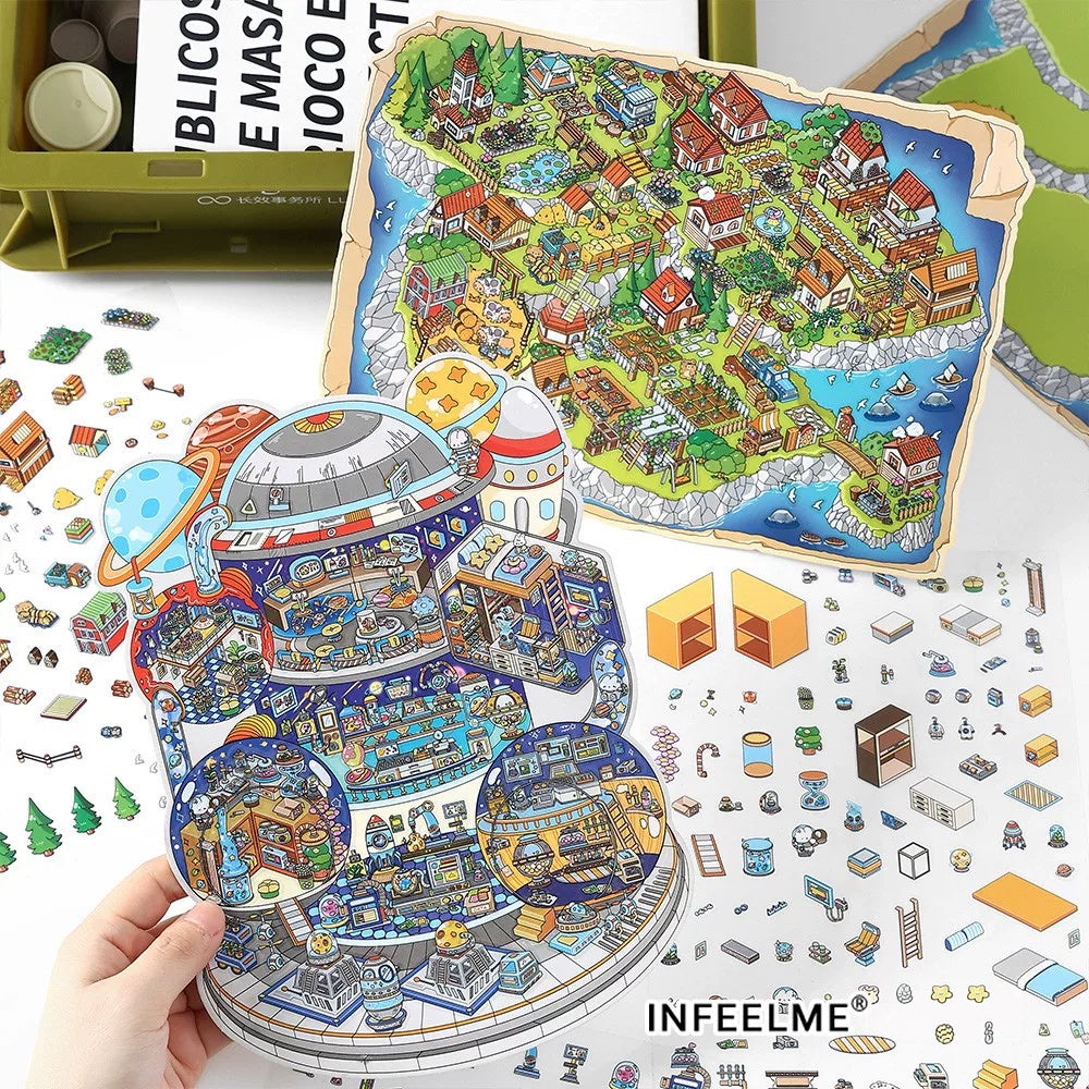 Infeel.Me 2.5D Deco Scene Sticker My Little House Series #3