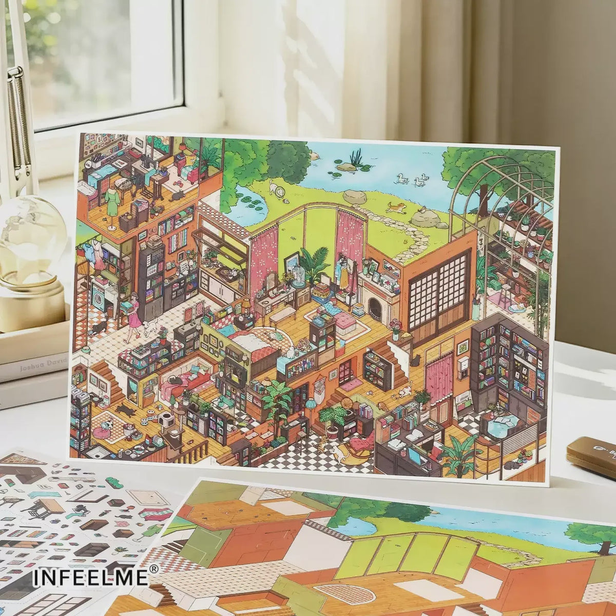 Infeel.Me 2.5D Deco Scene Sticker My Little House Series #38