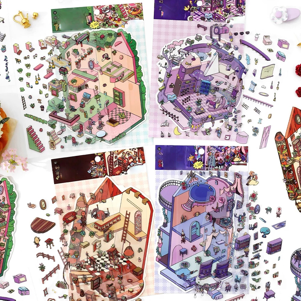 Infeel.Me 2.5D Deco Scene Sticker My Little House Series #9
