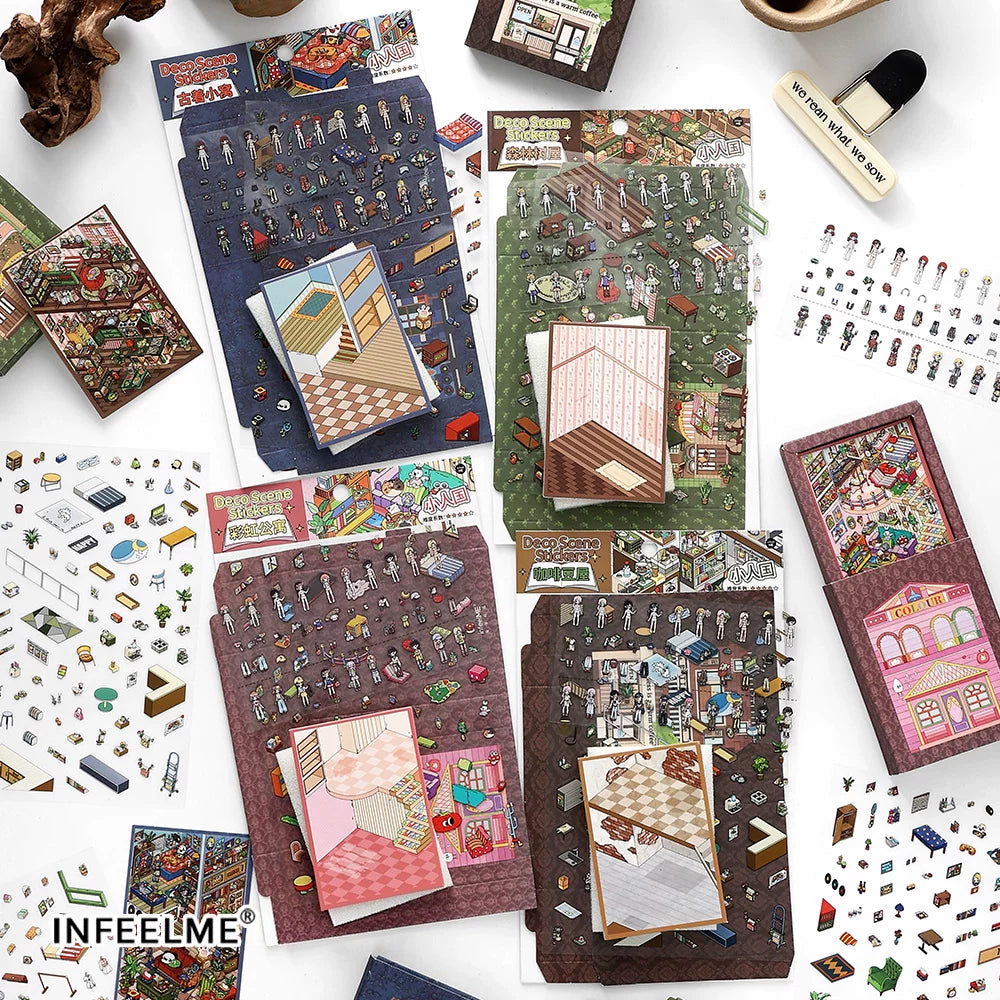 Infeel.Me 2.5D Deco Scene Sticker My Little House Series #10