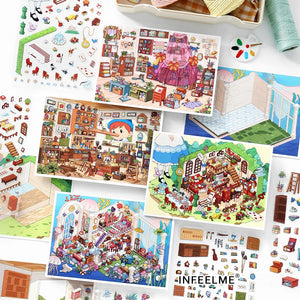 Infeel.Me 2.5D Deco Scene Sticker My Little House Series #16
