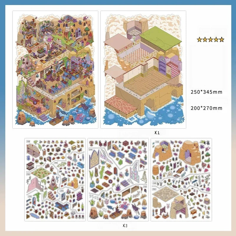 Infeel.Me 2.5D Deco Scene Sticker My Little House Series #39