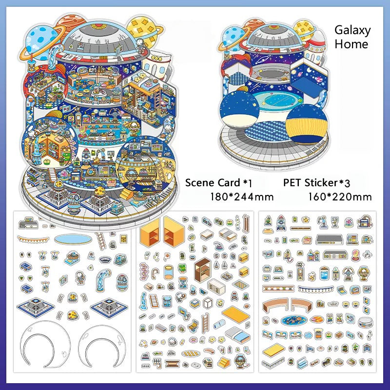 Infeel.Me 2.5D Deco Scene Sticker My Little House Series #3