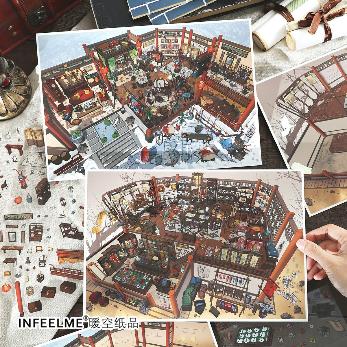 Infeel.Me 2.5D Deco Scene Sticker My Little House Series #33