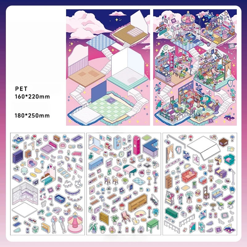Infeel.Me 2.5D Deco Scene Sticker My Little House Series #6